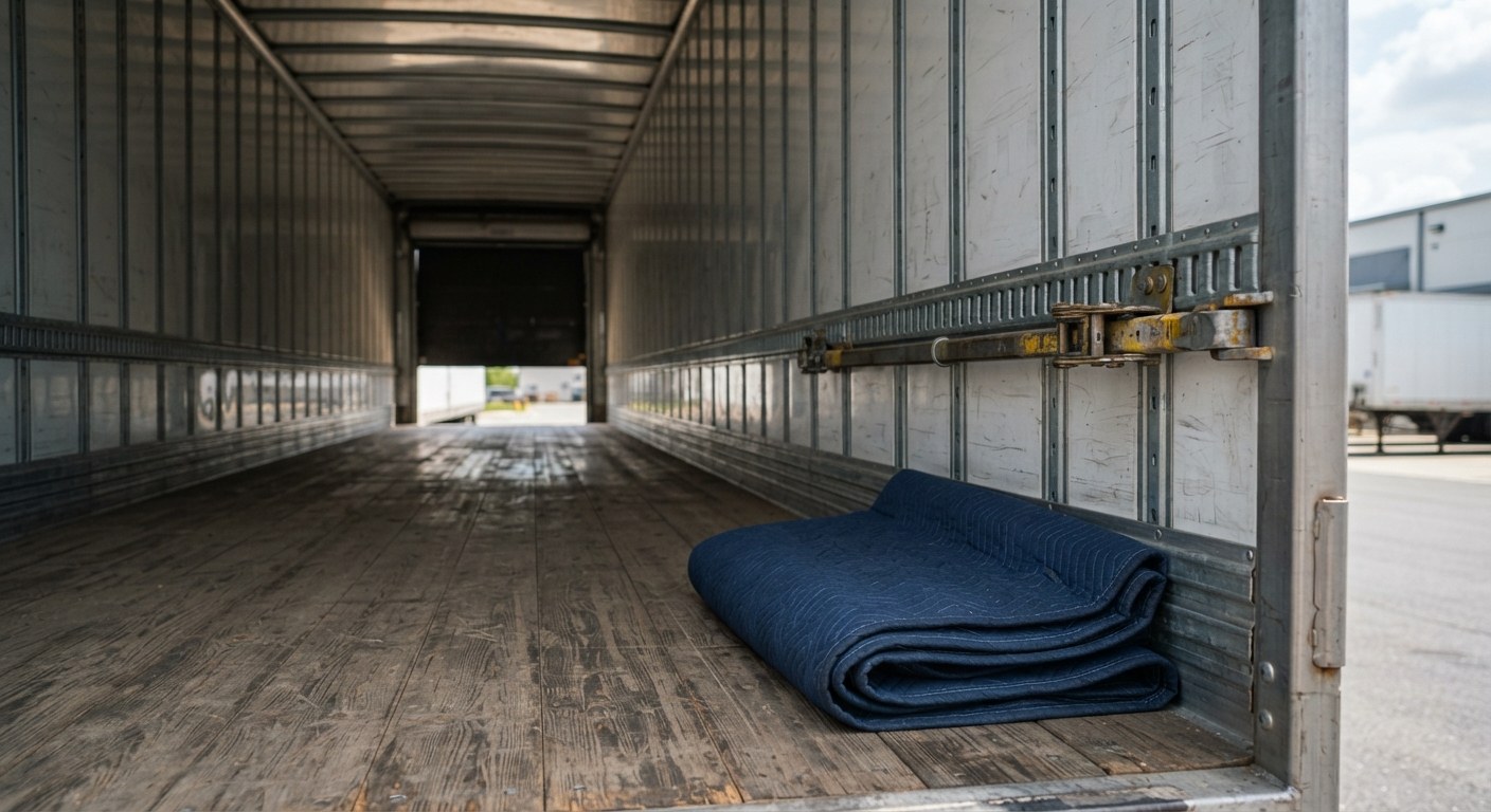 Freight being loaded at a dock